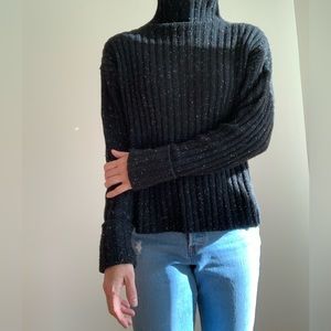 Frank and Oak ribbed, boxy turtleneck